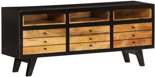 TV Table made of Solid Mango Wood 120x30x50cm - TV Table - Main image