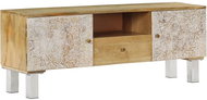 TV table made of solid mango wood 118x30x45 cm - TV Table