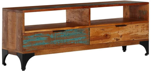 TV table 118x35x45 cm solid recycled wood - TV Table - Main image