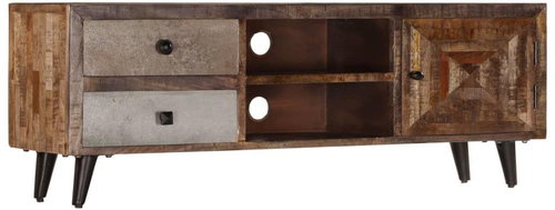 TV table 118x30x40 cm solid mango wood - TV Table - Main image