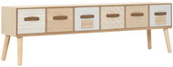 TV table with 6 drawers 130x30x40 cm solid pine - TV Table