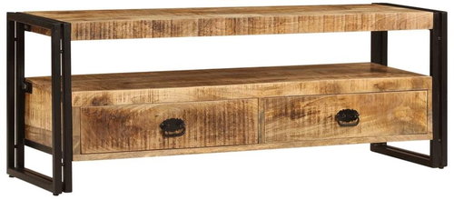 TV table 120x35x45 cm solid mango wood - TV Table - Main image