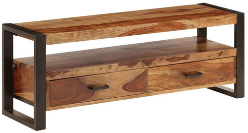 TV table 120x35x45 cm solid sheesham wood - TV Table - Main image