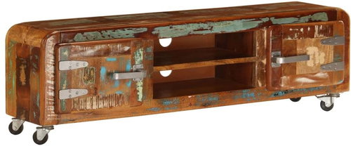 TV Table 120x30x36cm Solid Recycled Wood - TV Table - Main image