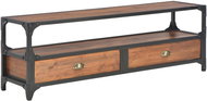 TV table with 2 drawers 120x30x40 cm solid pine - TV Table
