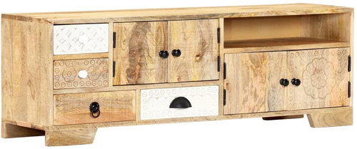 TV table 120x30x40 cm solid mango wood - TV Table - Main image