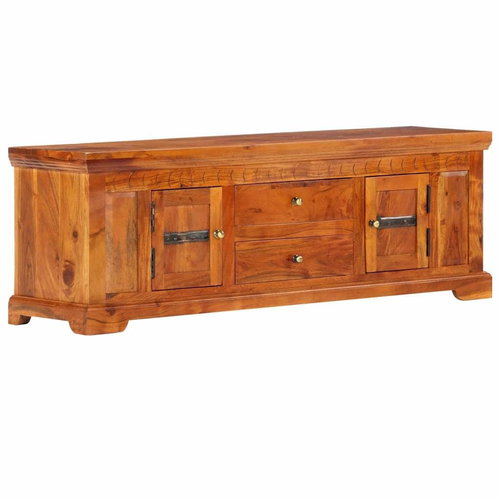 TV table 119x30x40 cm solid acacia wood - TV Table - Main image