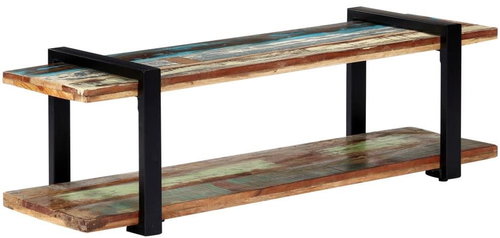TV table 130x40x40 cm solid recycled wood - TV Table - Main image
