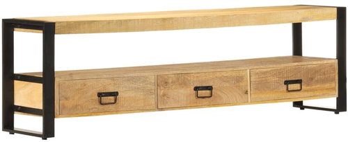 TV Table 150x30x45cm Solid Mango Wood - TV Table - Main image