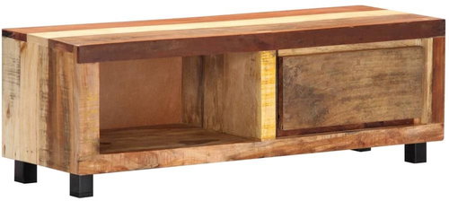 TV table 100x30x33 cm solid recycled wood - TV Table - Main image