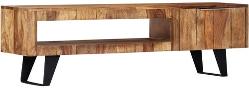 TV table 140x30x40 cm solid sheesham wood - TV Table - Main image