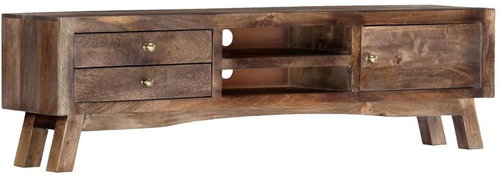 TV Table 140x30x40cm Solid Mango Wood - TV Table - Main image
