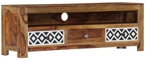 TV Table 120x30x40cm Solid Sheesham Wood - TV Table - Main image