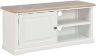 TV table white 90x30x40 cm wood - TV Table
