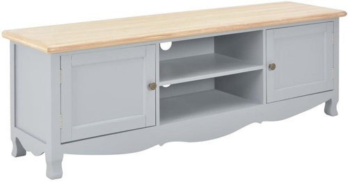 TV table gray 120x30x40 cm wood - TV Table - Main image