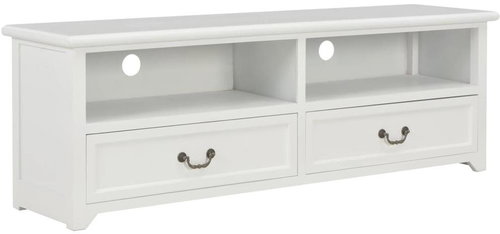 TV table white 120x30x40 cm wood - TV Table - Main image