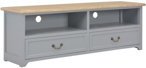 TV table gray 120x30x40 cm wood - TV Table - Main image
