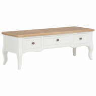 TV table white 100x35x35 cm wooden - TV Table