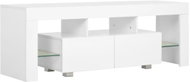 TV table with LED white with high gloss 130x35x45 cm - TV Table