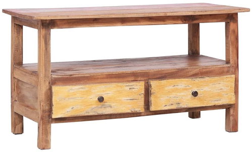 TV table 90x40x50 cm solid recycled wood - TV Table - Main image