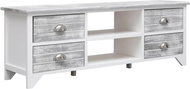 TV table white-gray 115x30x40 cm pavlovnie wood - TV Table
