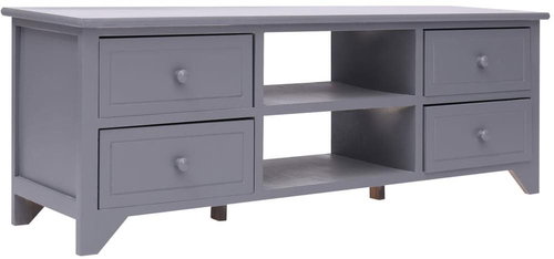 TV table gray 115x30x40 cm pavlovnie wood - TV Table - Main image