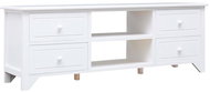 TV table white 115x30x40 cm pavlovnie wood - TV Table