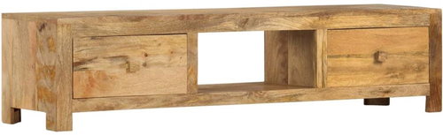 TV table 140x30x32 cm solid mango wood - TV Table - Main image