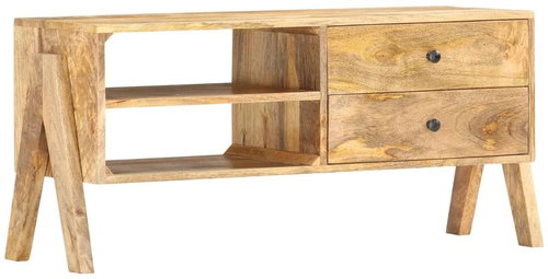 TV table 97x35x47 cm solid mango wood - TV Table - Main image