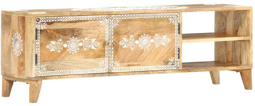 TV table 120x30x40 cm solid mango wood - TV Table - Main image