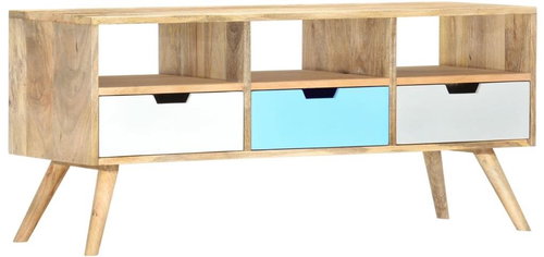 TV table 110x35x48 cm solid mango wood - TV Table - Main image