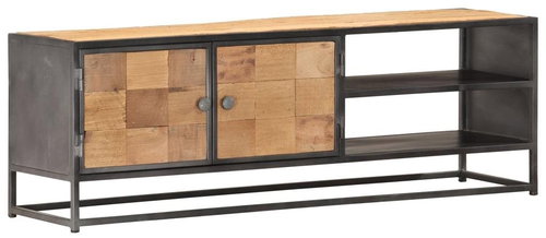 TV table 120x30x40 cm solid recycled wood - TV Table - Main image