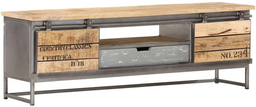 TV Table 120x30x40cm Solid Mango Wood - TV Table - Main image
