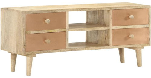 TV table 110x30x45 cm solid mango wood - TV Table - Main image