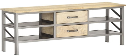TV table 120x30x40 cm solid mango wood - TV Table - Main image
