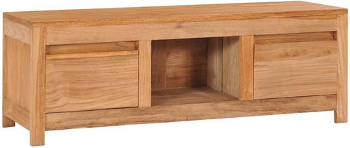 TV table 100x30x35 cm solid teak wood - TV Table - Main image