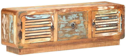 TV table 120x30x40 cm solid recycled wood - TV Table - Main image