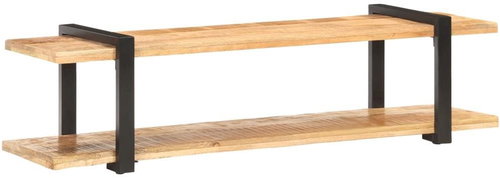 TV table 160x40x40 cm solid rough mango wood - TV Table - Main image