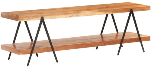 TV table 160x40x50 cm solid acacia wood - TV Table - Main image