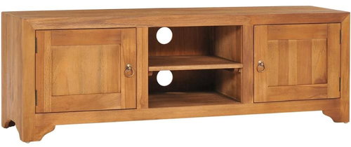 TV table 120x30x40 cm solid teak wood - TV Table - Main image