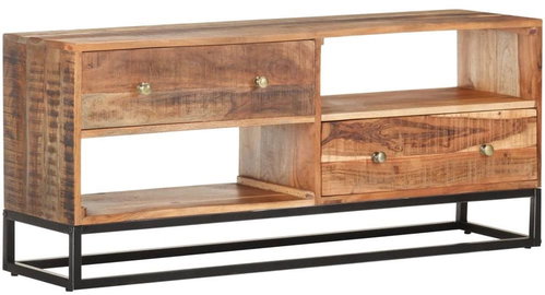 TV table 120x30x50 cm thick acacia wood - TV Table - Main image