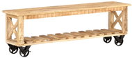 TV table 130x30x42 cm coarse mango wood - TV Table