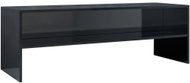 TV table black with high gloss 120x40x40 cm chipboard - TV Table