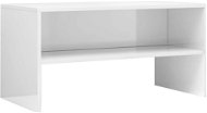 TV table white with high gloss 80x40x40 cm chipboard - TV Table