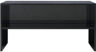 TV table black with high gloss 80x40x40 cm chipboard - TV Table