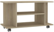 TV table with wheels sonoma oak 80x40x40 cm chipboard - TV Table