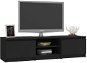 TV stolík čierny, 140 x 40 x 35,5 cm, drevotrieska - TV stolík