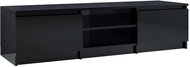 TV table black with high gloss 140x40x35,5 cm chipboard - TV Table
