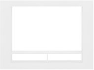 TV table white 152x22x113 cm chipboard - TV Table