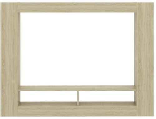 TV table oak sonoma 152x22x113 cm chipboard - TV Table - Main image